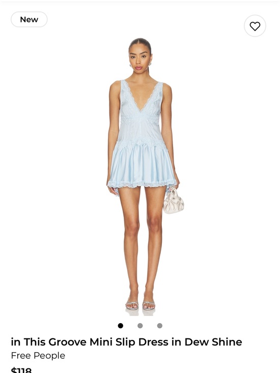 Free People Dresses & Skirts - Free People Lavender Lace-Trim Mini Dress